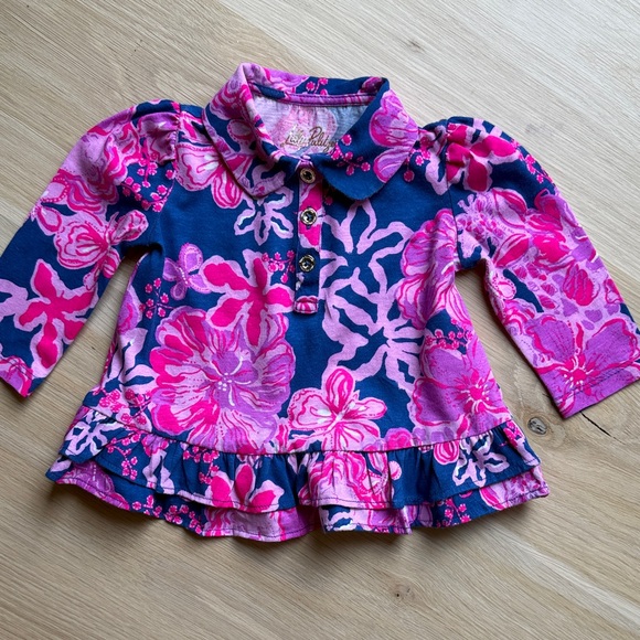 Lilly Pulitzer Matching Big Sister/Little Sister Ruffled Tops - Picture 7 of 9